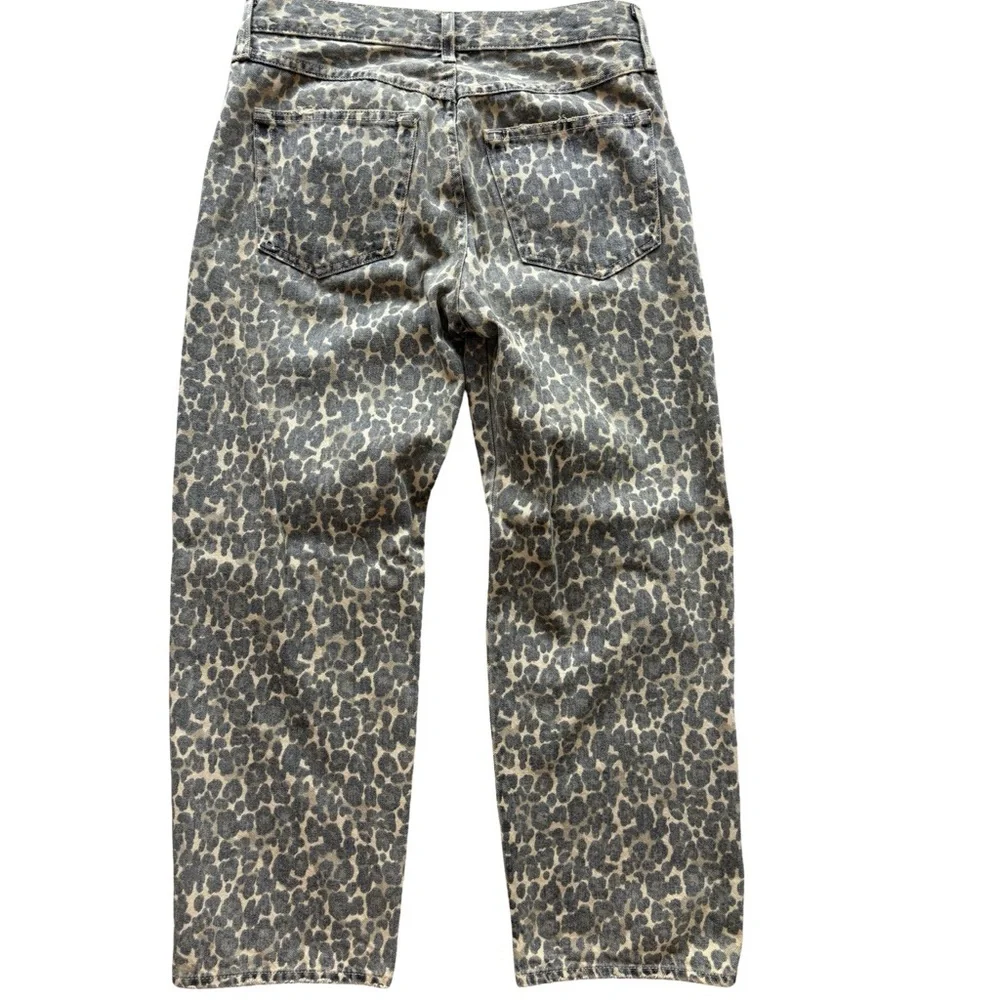 AMO Leopard Print Flare Jeans - Picture 2 of 3